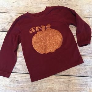 #A03 Girls custom pumpkin shirt